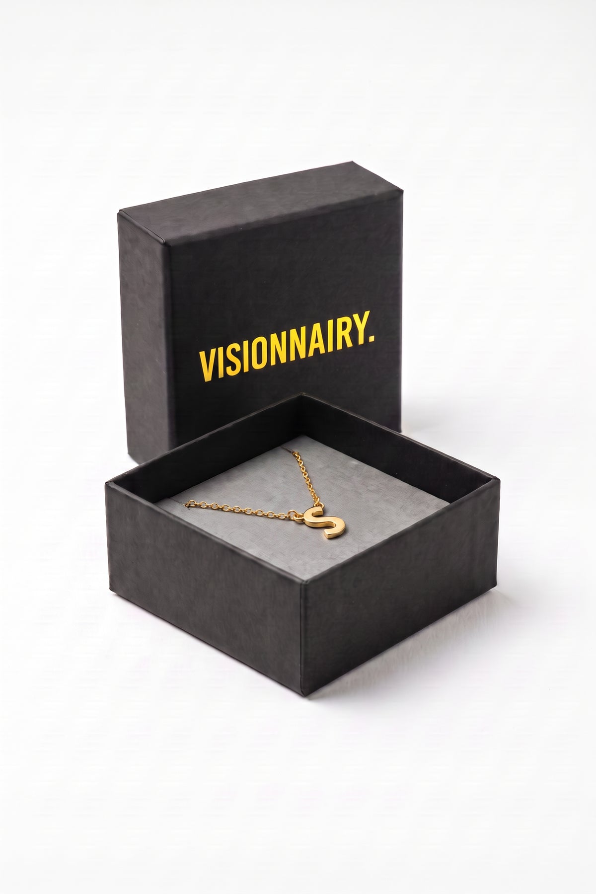 Gold Plated Necklace Initial Letter S