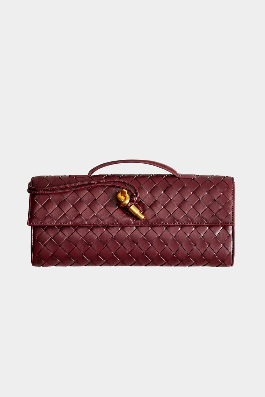 Burgundy piece, flat product shot on plain background