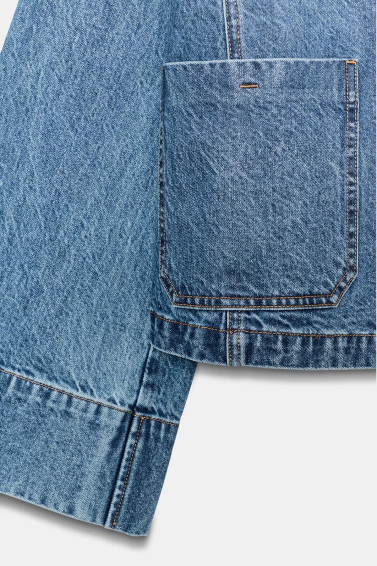 Blue Denim Jacket Cropped Oversized Women
